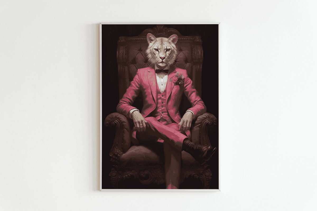 Tigre en el Trono en un interior