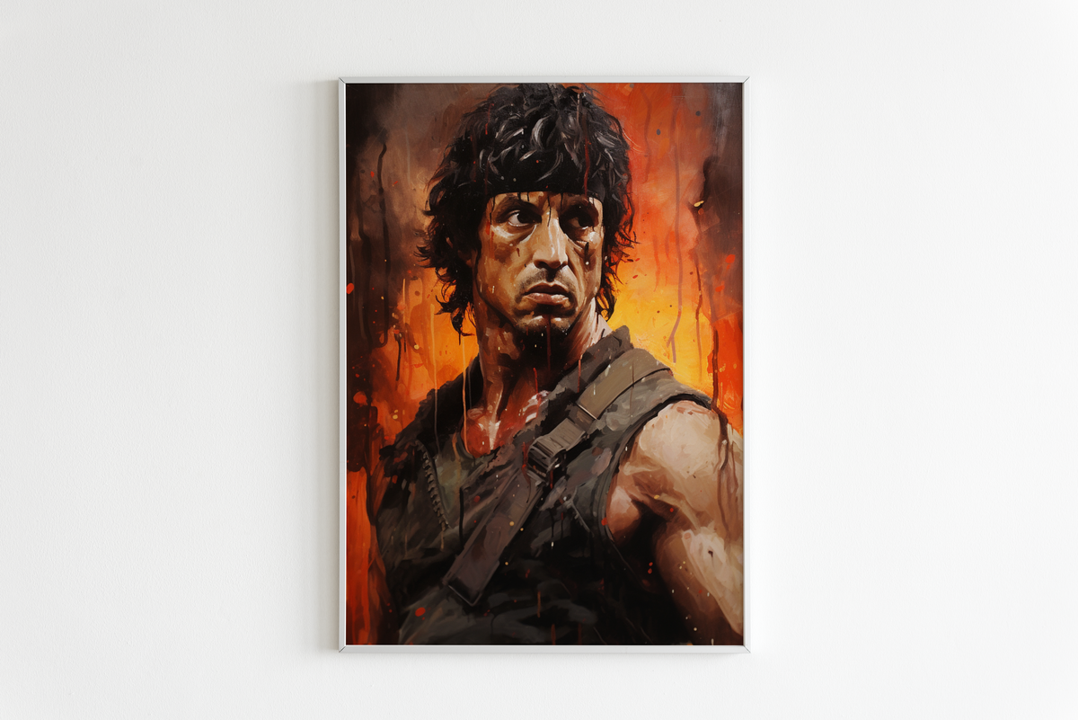 Rambo Abstract en un interior
