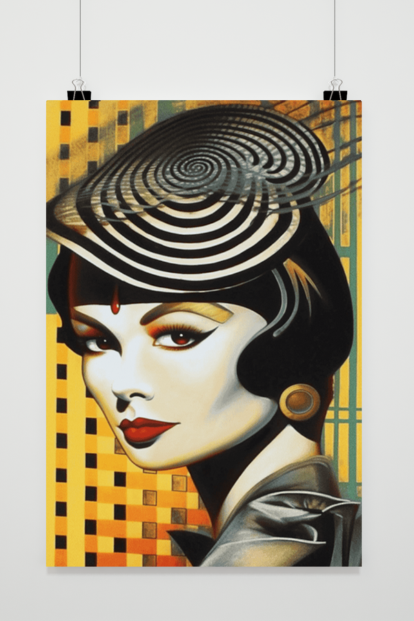 Vintage Vrouw poster