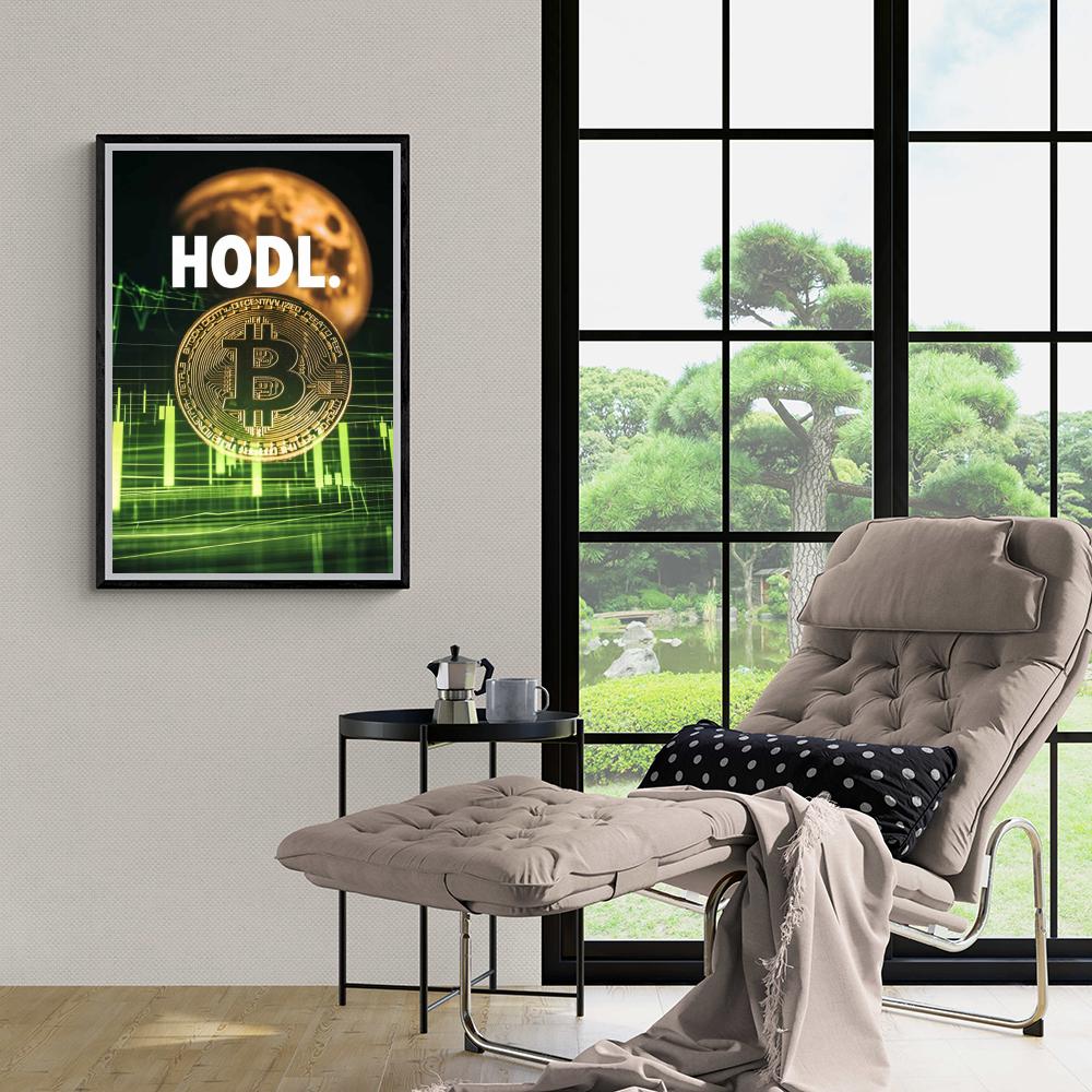 HODL Bitcoin dans un intérieur