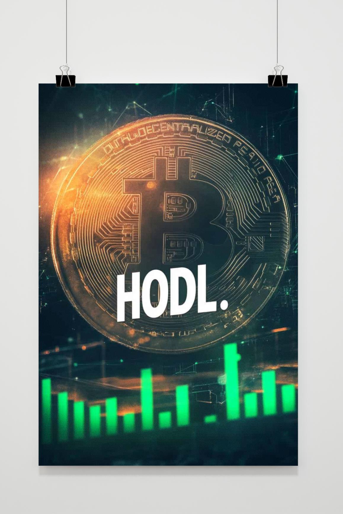 Affiche HODL de 25 Artstreet