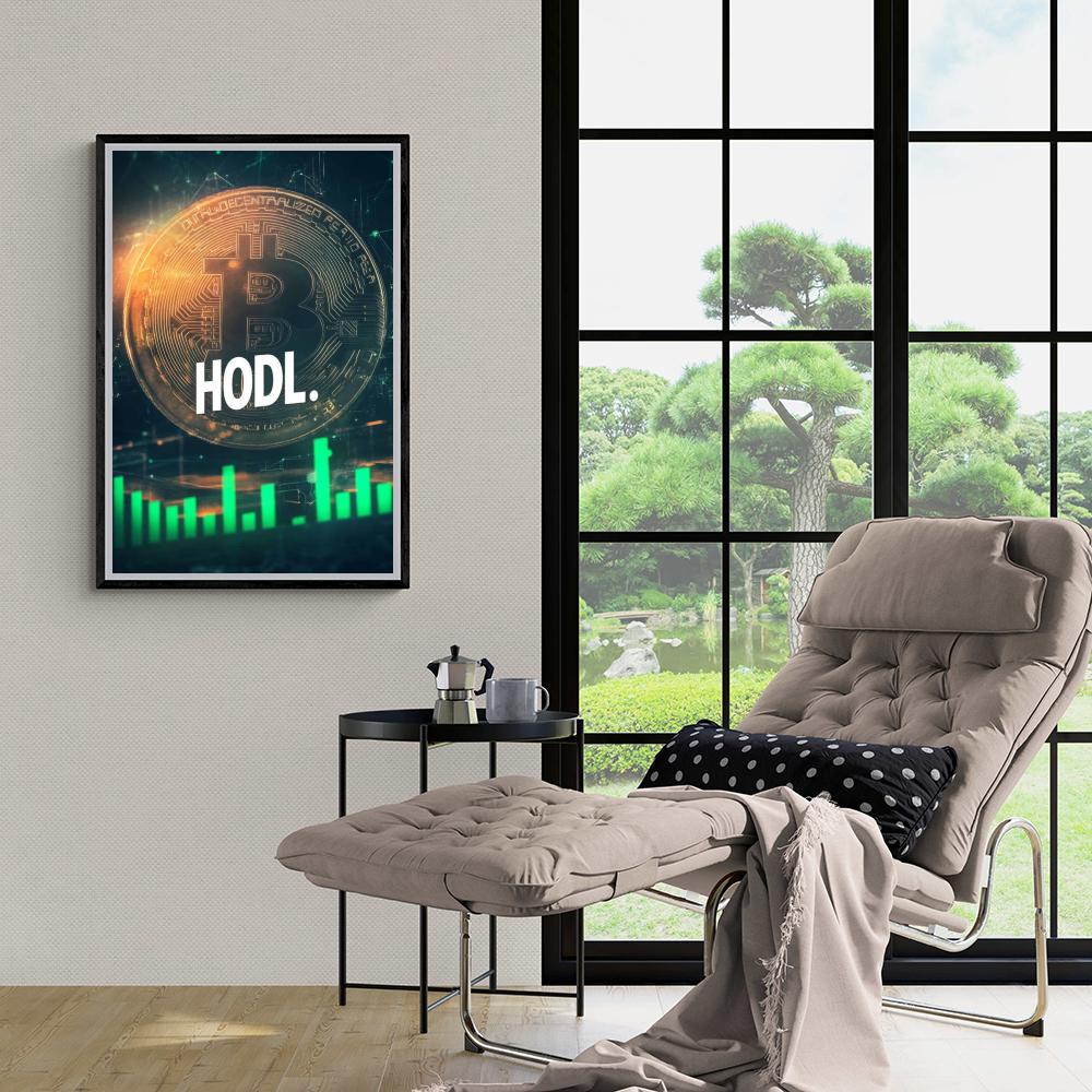 HODL dans un intérieur