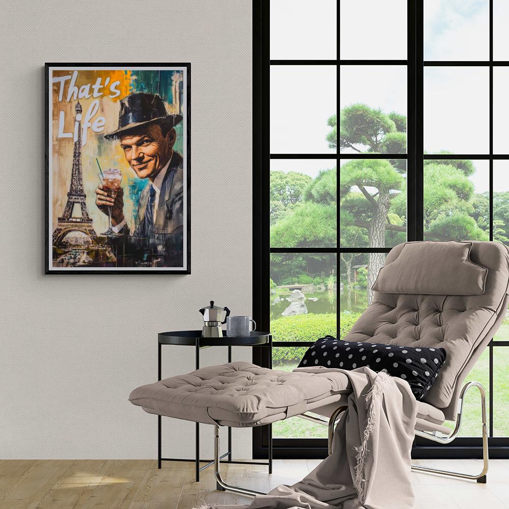 Frank Sinatra dans un intérieur