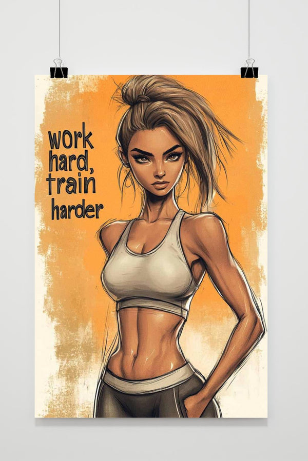 Affiche Work Hard