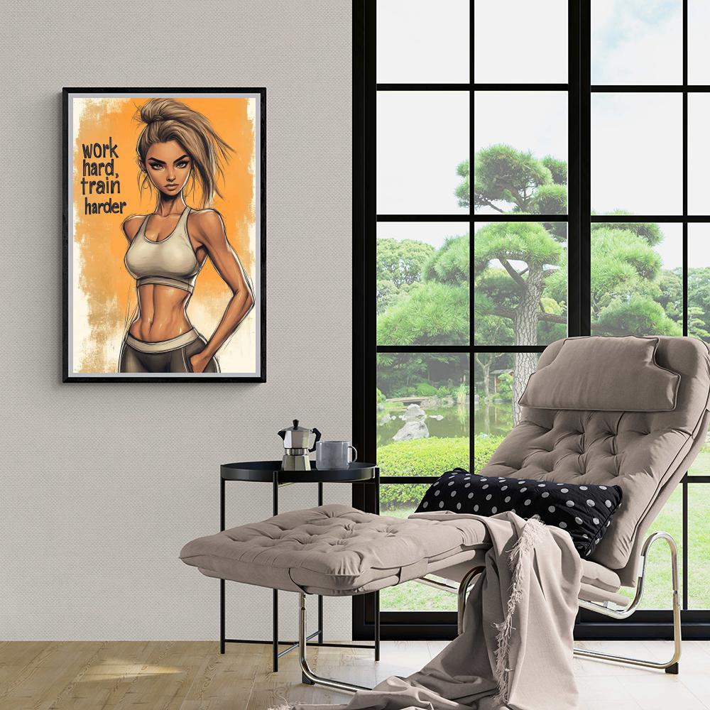 Work Hard dans un intérieur