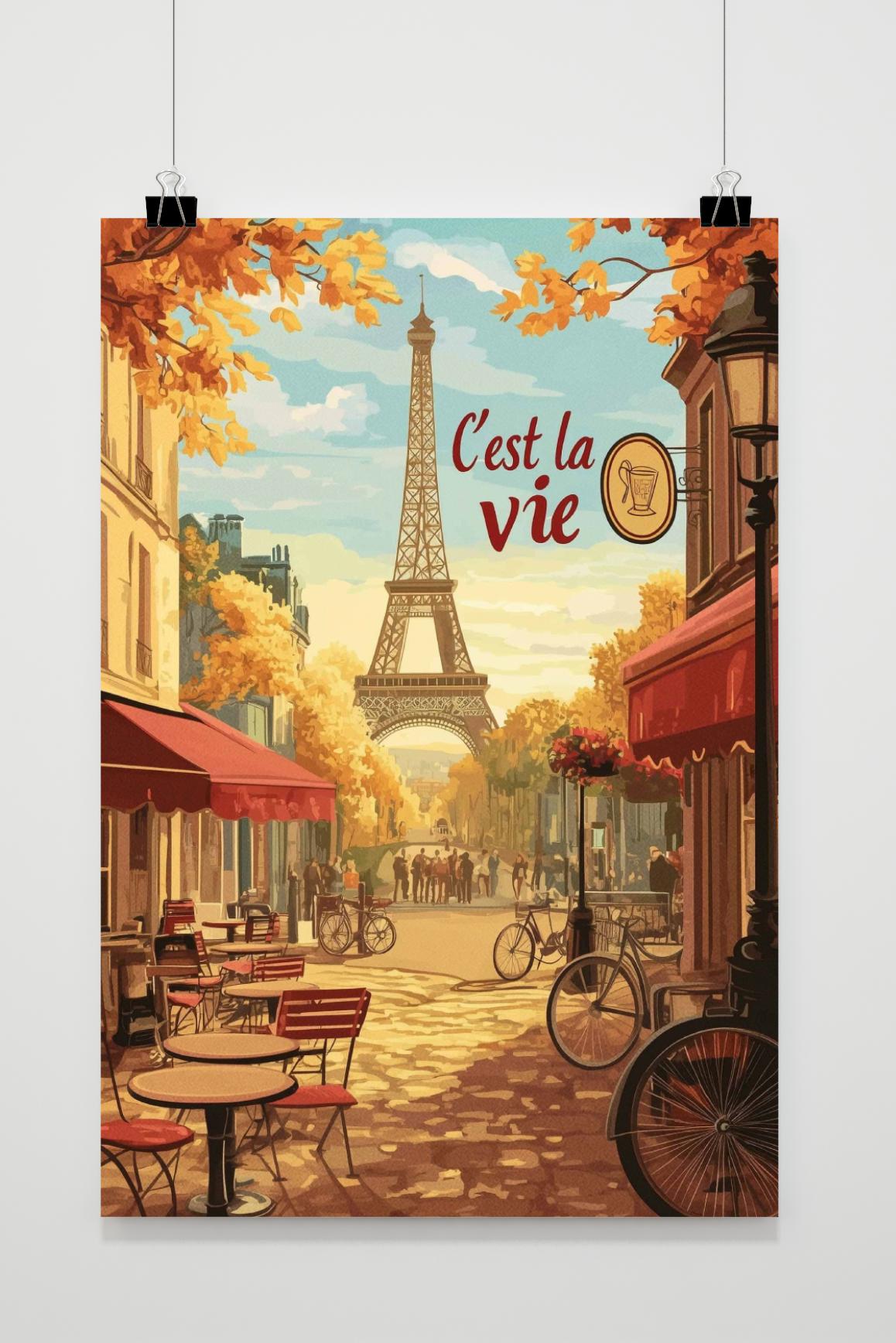 Affiche C'est La Vie de 25 Artstreet