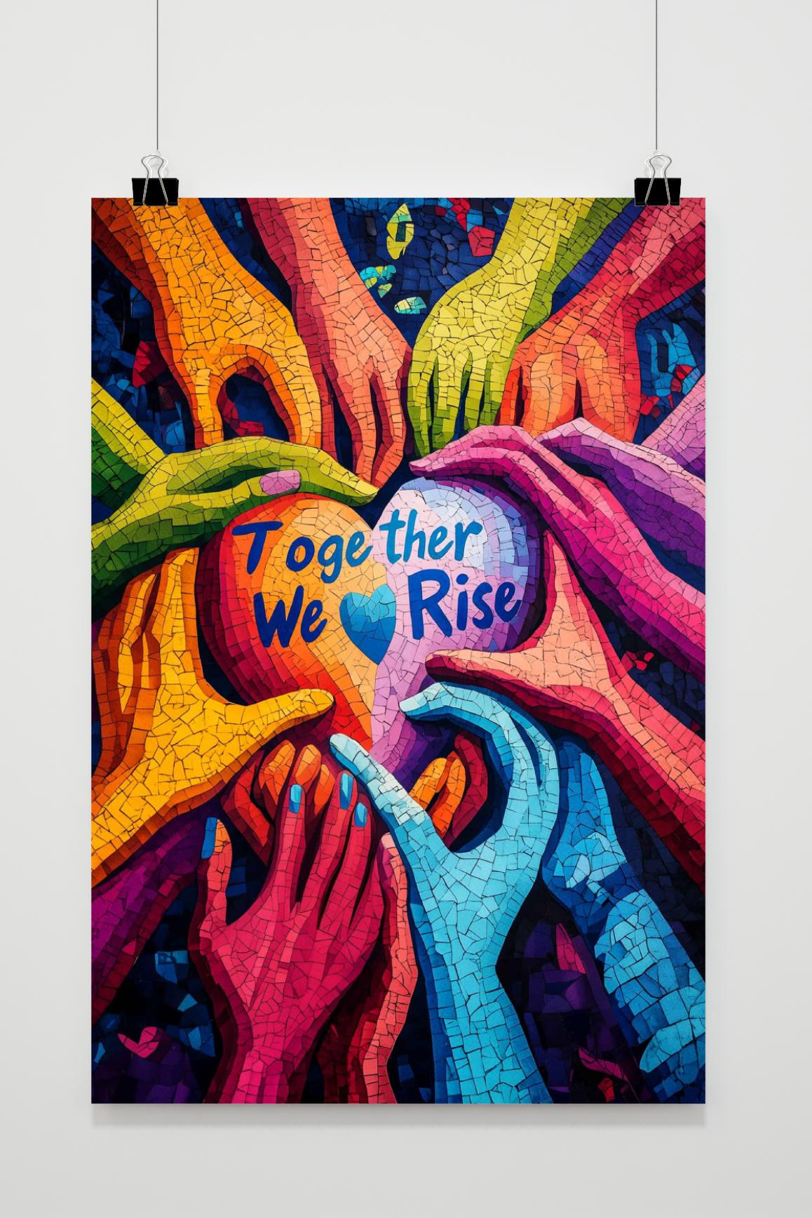 Affiche Together We Rise de 25 Artstreet