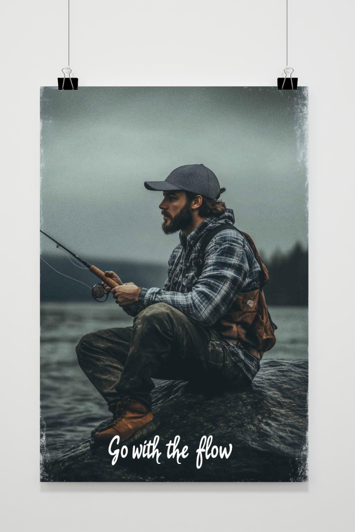 Affiche Go With The Flow de 25 Artstreet