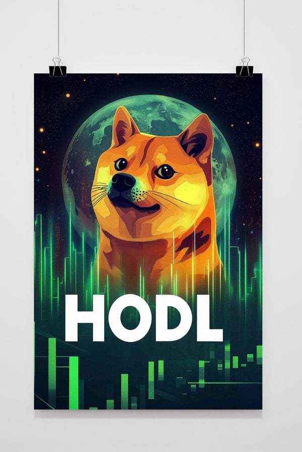 Póster HODL Doge