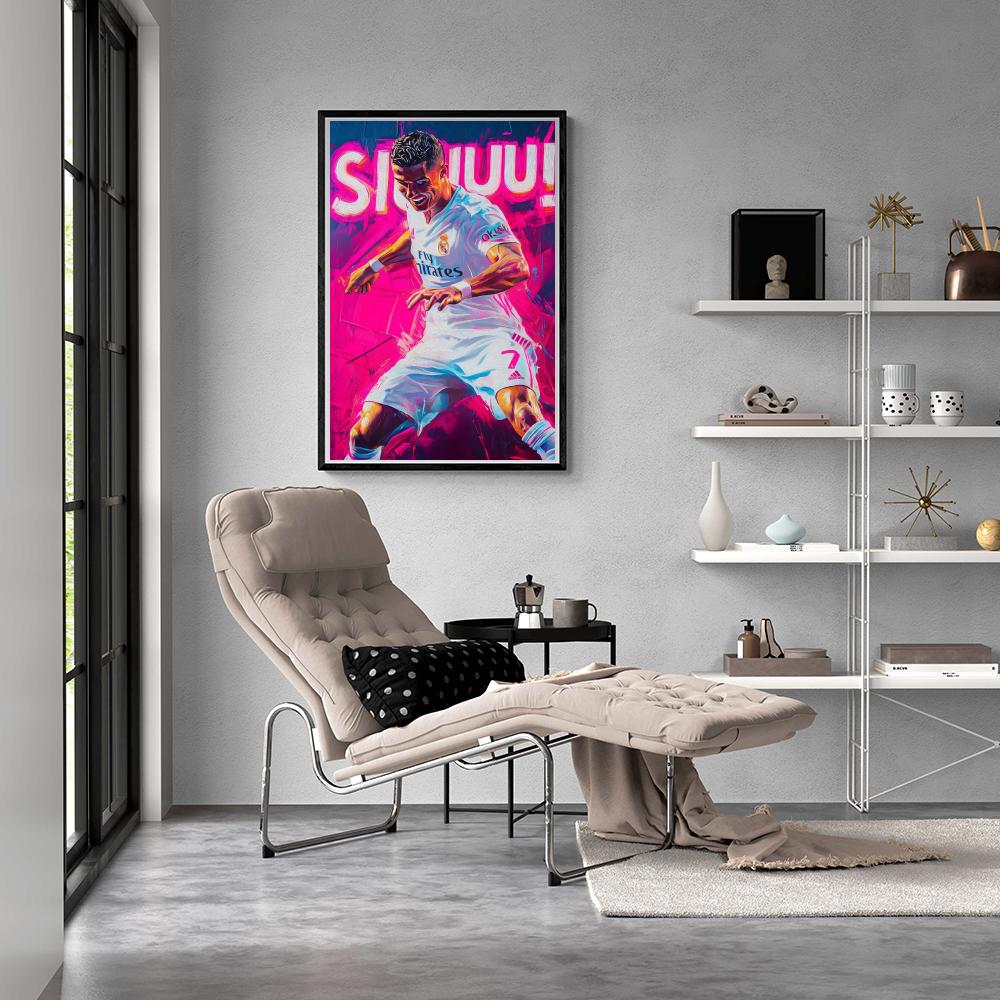 Cristiano Ronaldo dans un intérieur