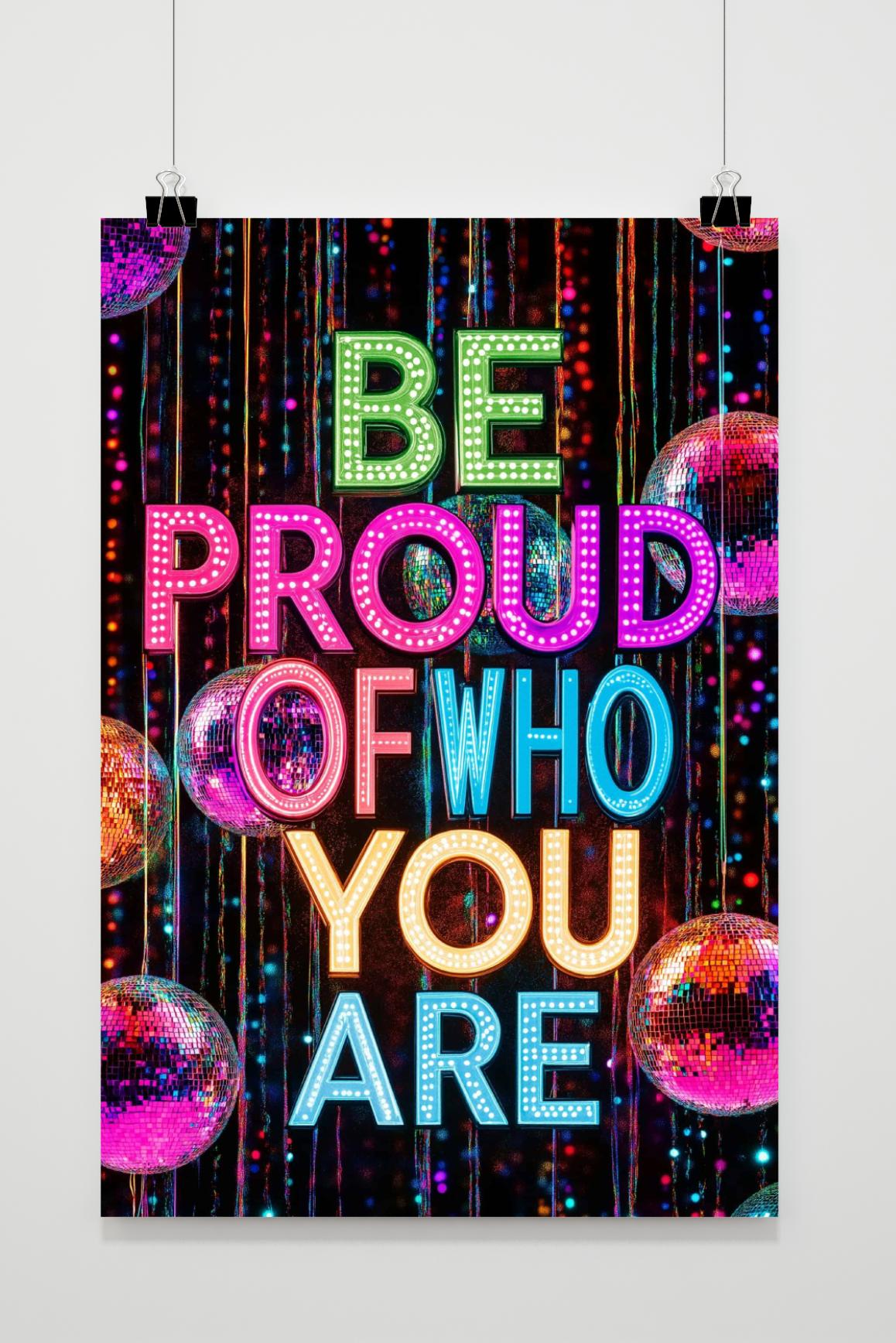 Póster Be Proud de 25 Artstreet