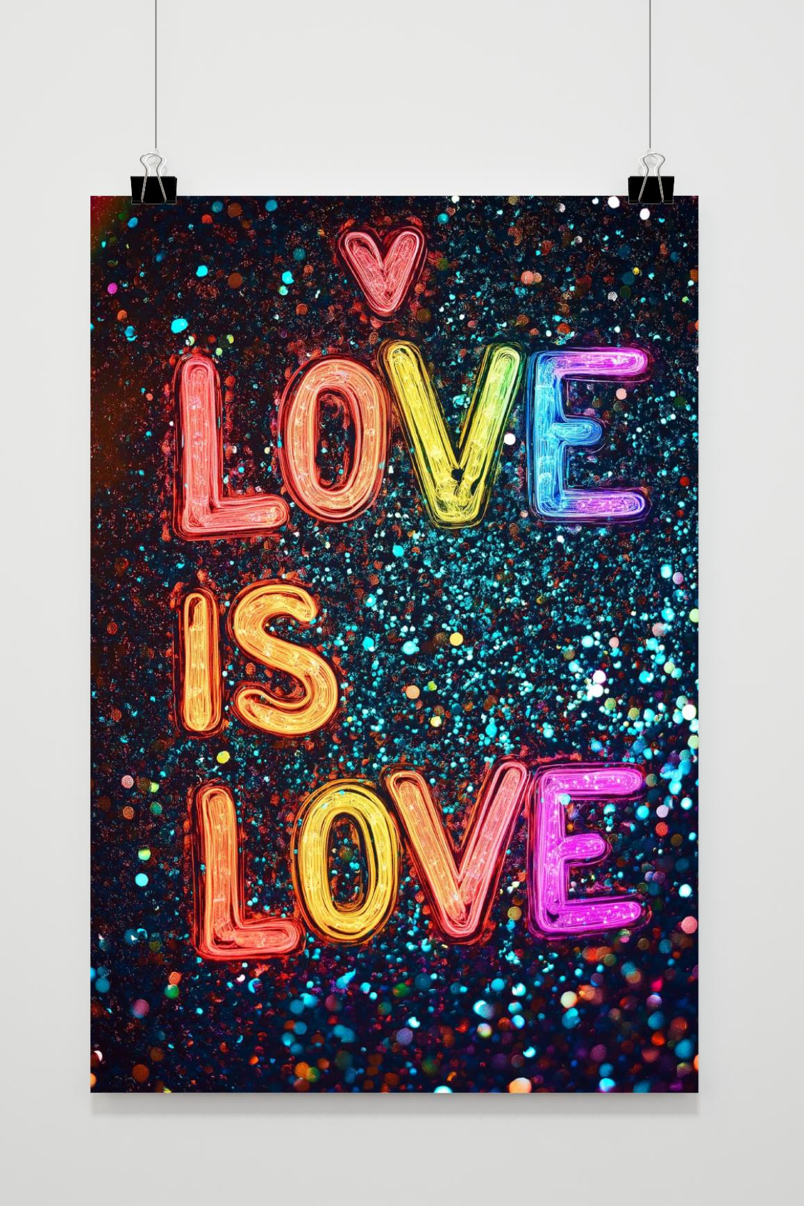 Affiche Love Is Love de 25 Artstreet