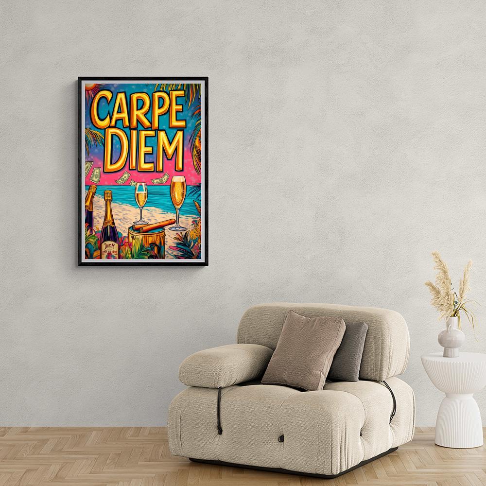 Carpe Diem en un interior
