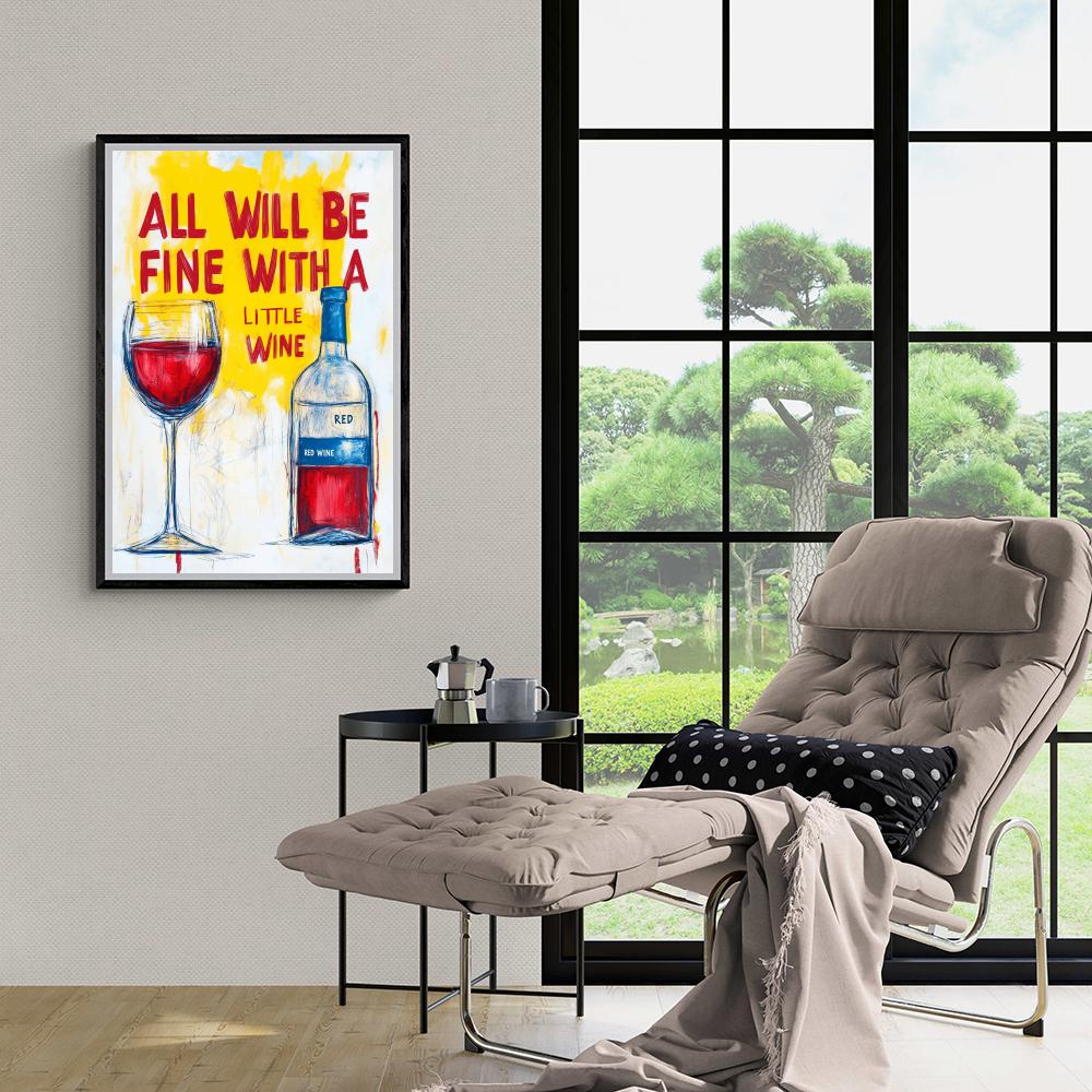 Fine With Wine dans un intérieur