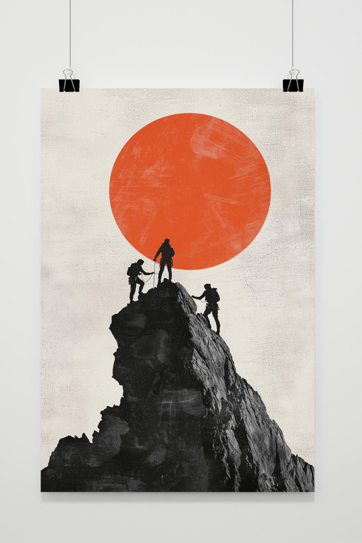 Affiche Bergbeklimmer de 25 Artstreet