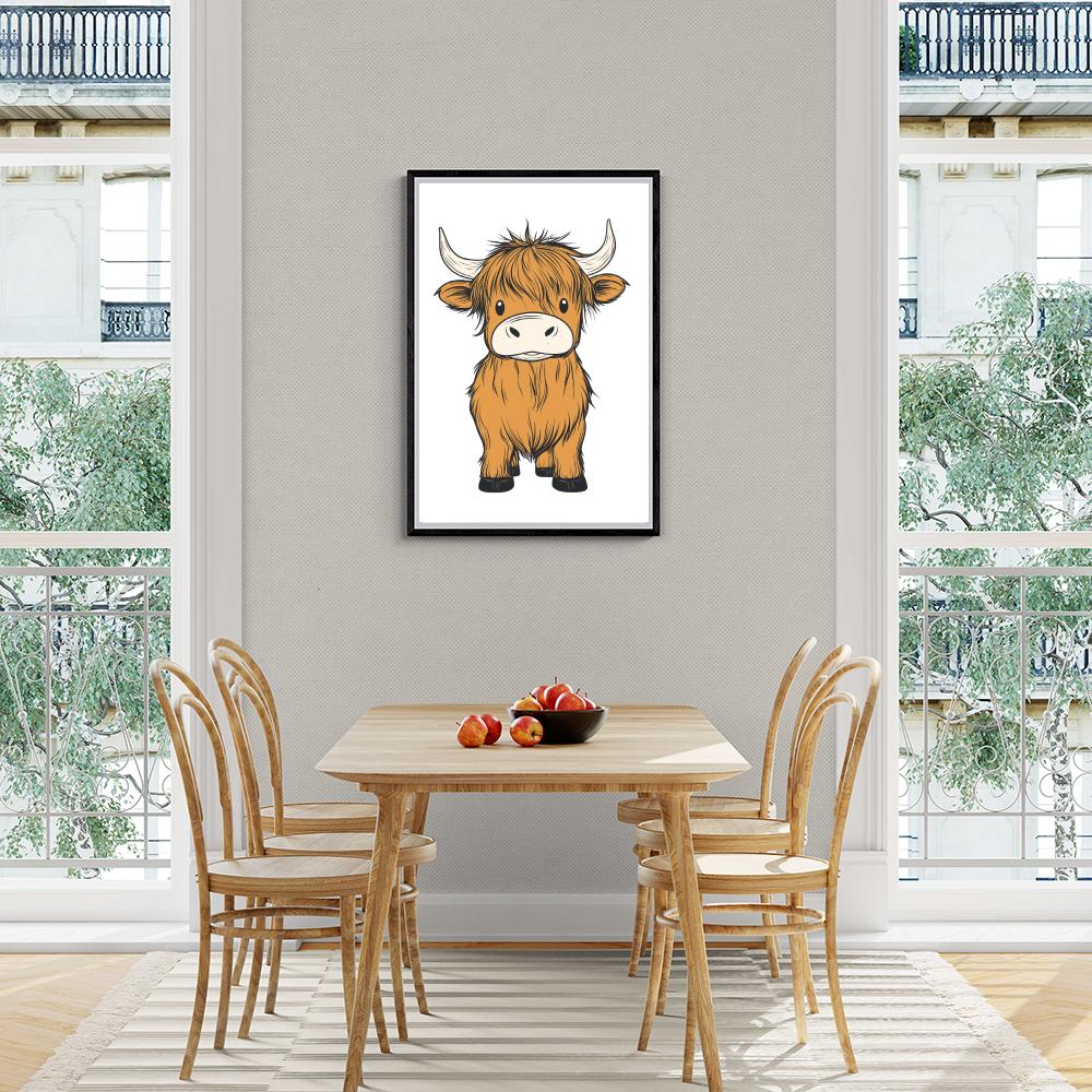 Petite Vache Mignonne dans un intérieur