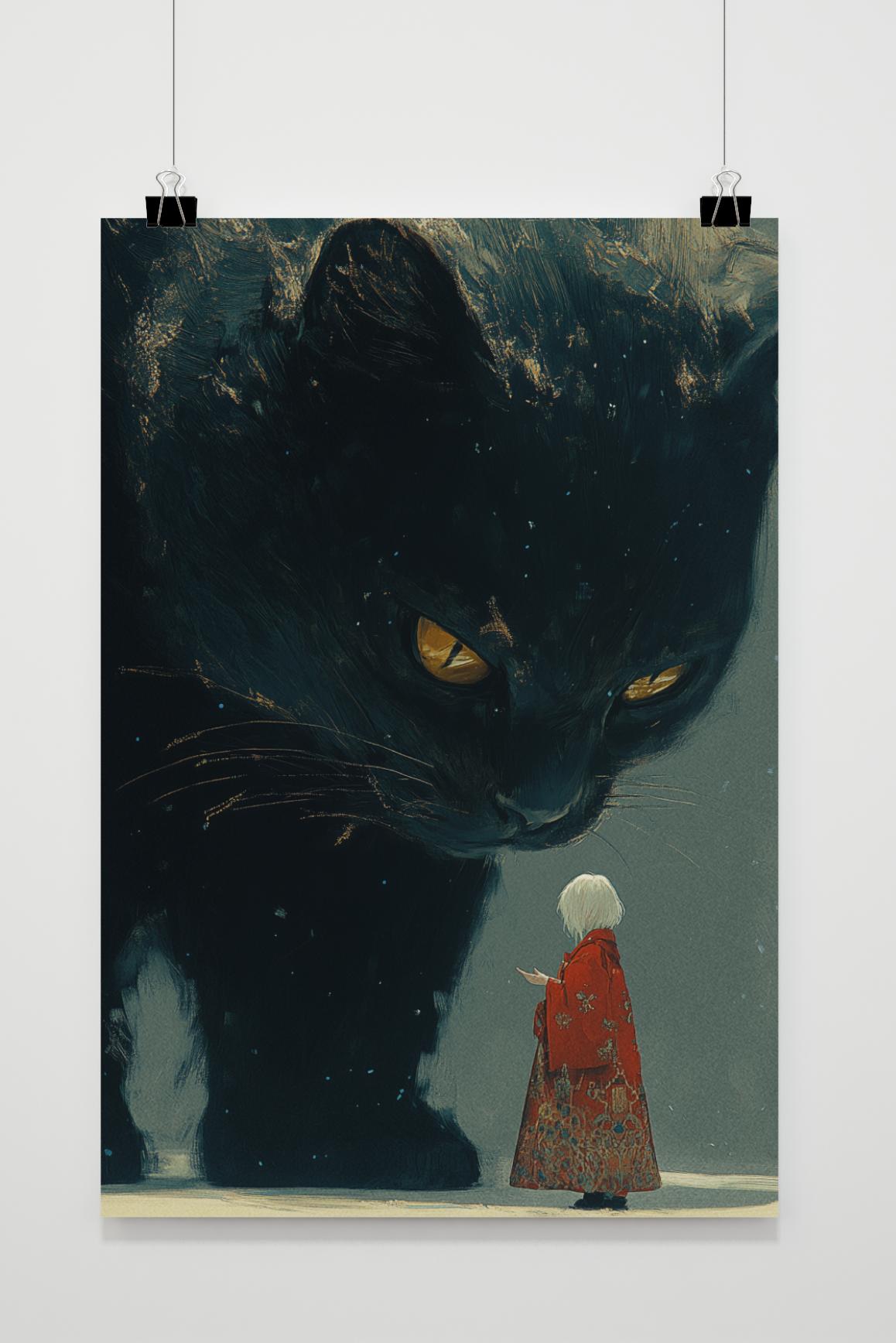 Affiche Chat Géant de 25 Artstreet
