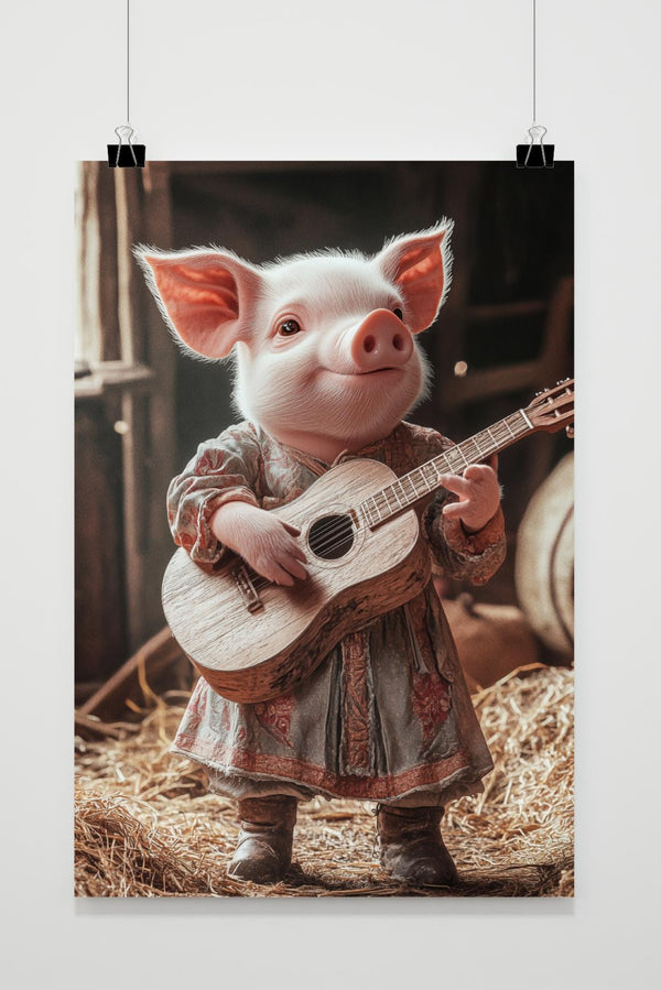 Pig Guitar poster