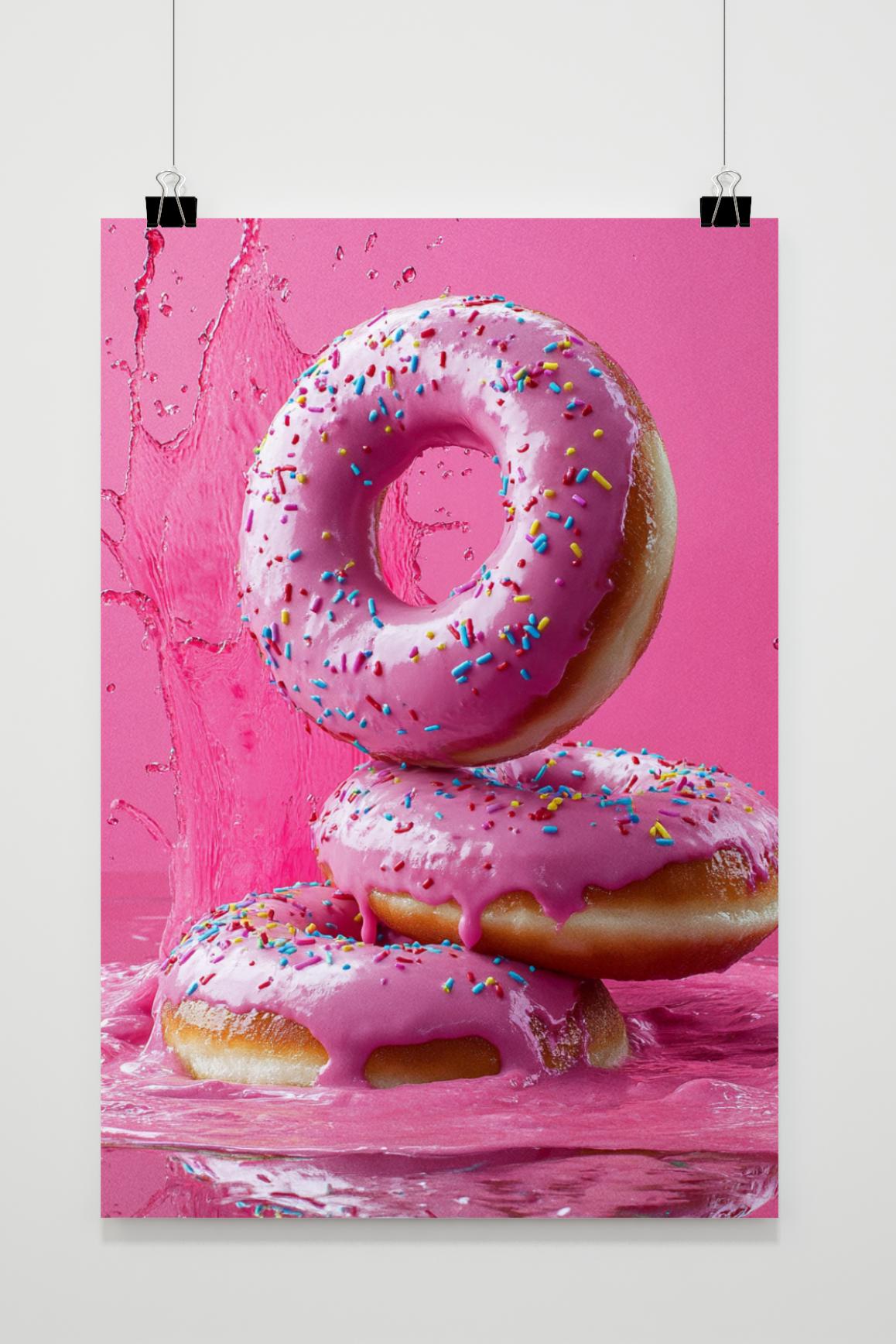 Affiche Donuts de 25 Artstreet