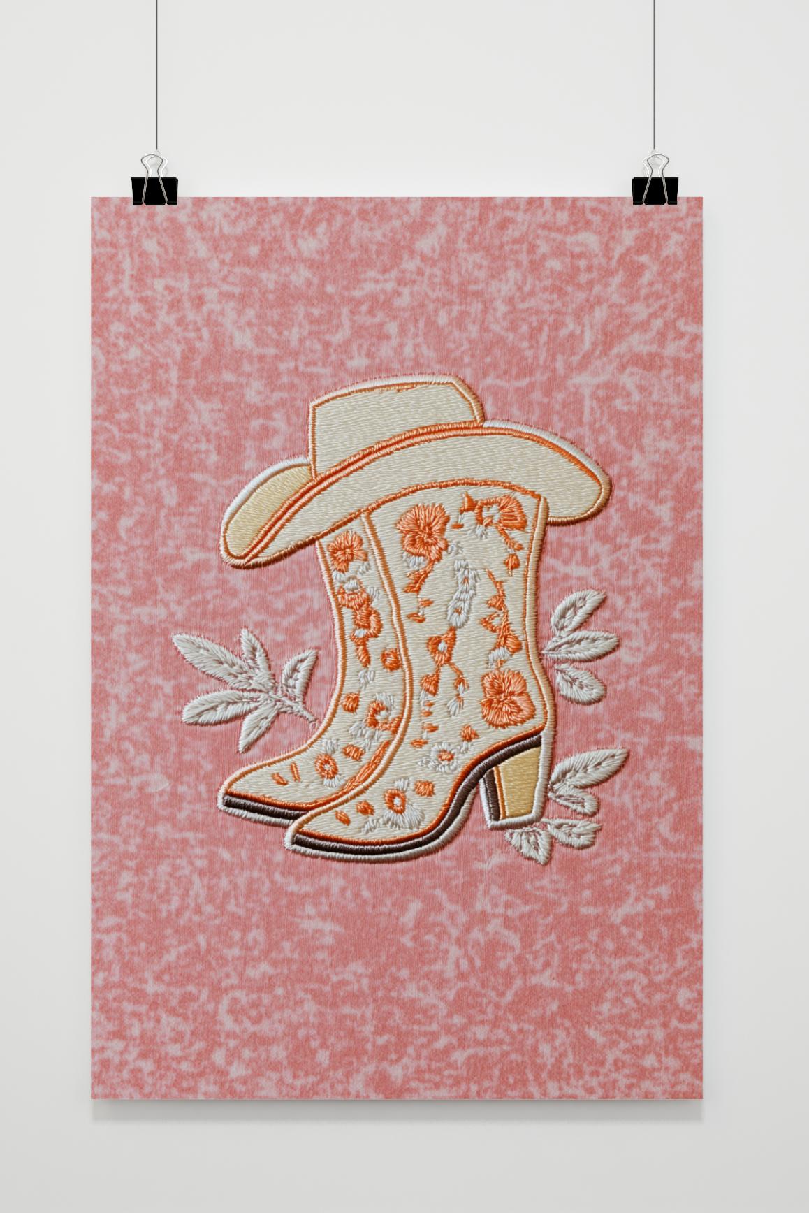 Affiche Bottes de Cowboy de 25 Artstreet