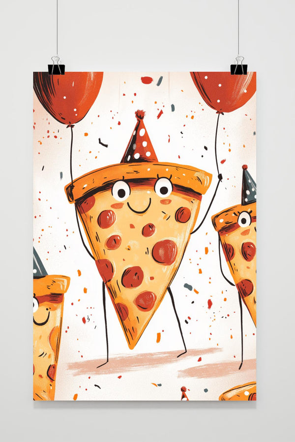 Póster Fiesta de Pizza