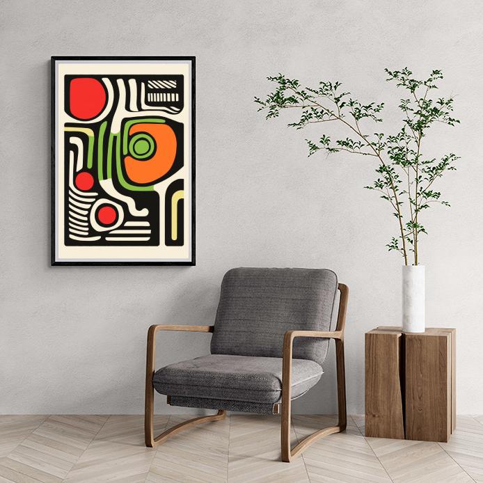 Labyrinthe dans un intérieur