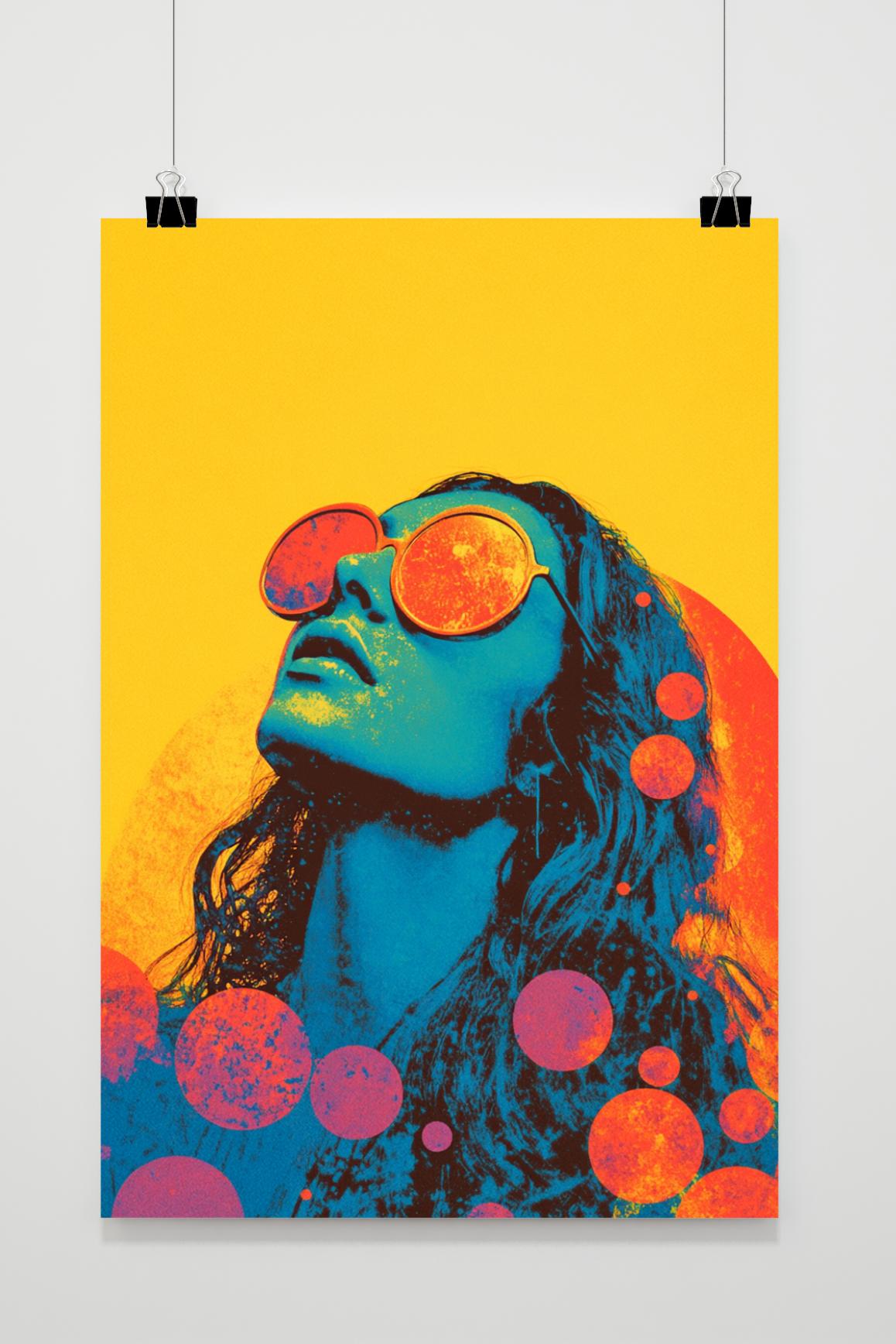 Affiche Femme Lunettes de Soleil de 25 Artstreet