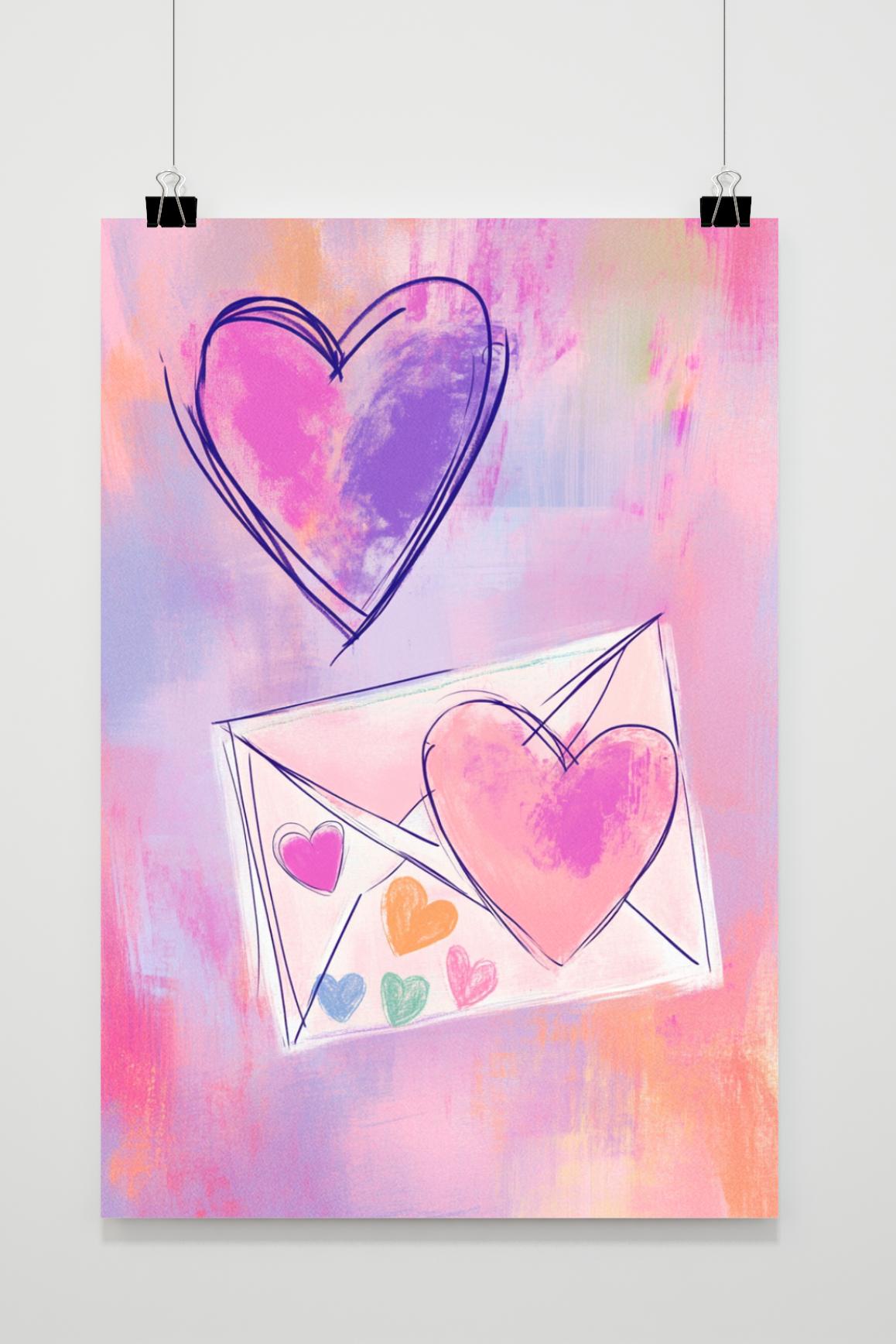 Affiche Lettre d'Amour de 25 Artstreet