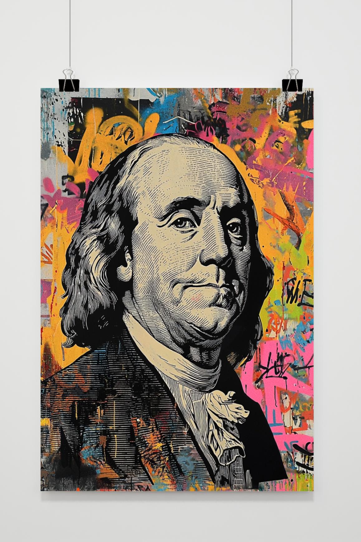 Affiche Benjamin Franklin de 25 Artstreet