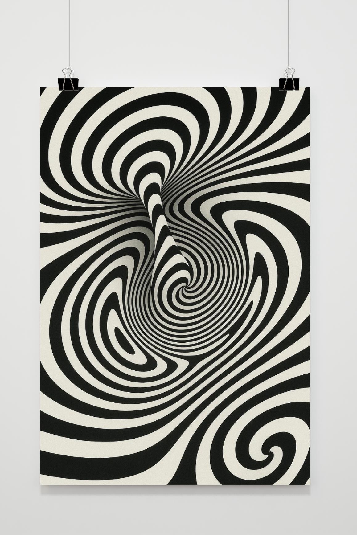 Optical illusion Vortex Spiral Poster von 25 Artstreet