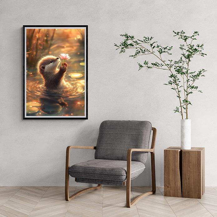Otter en un interior