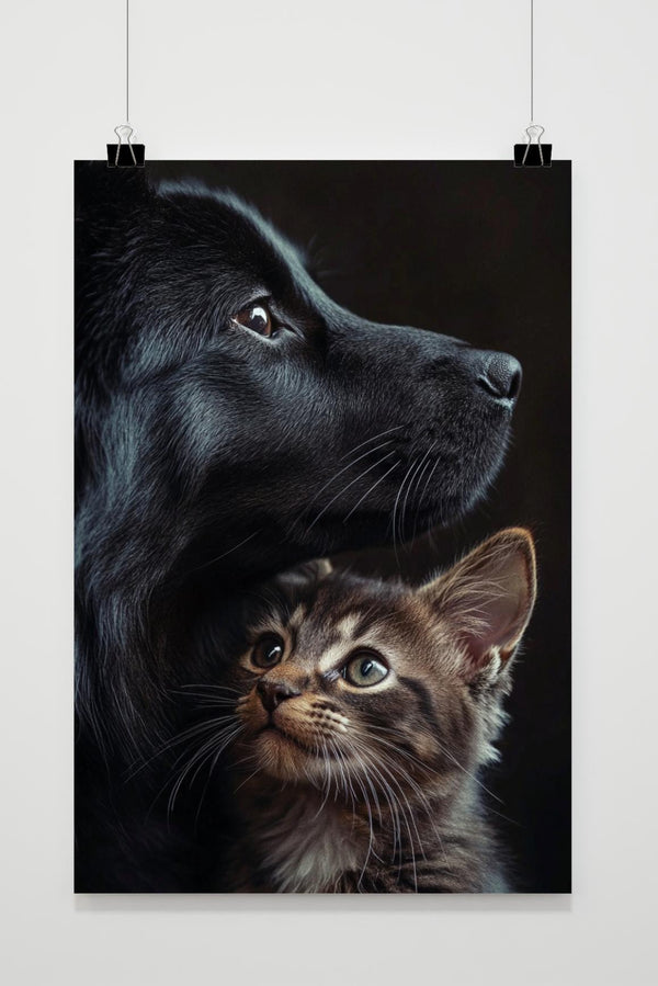 Póster Perro y Gato