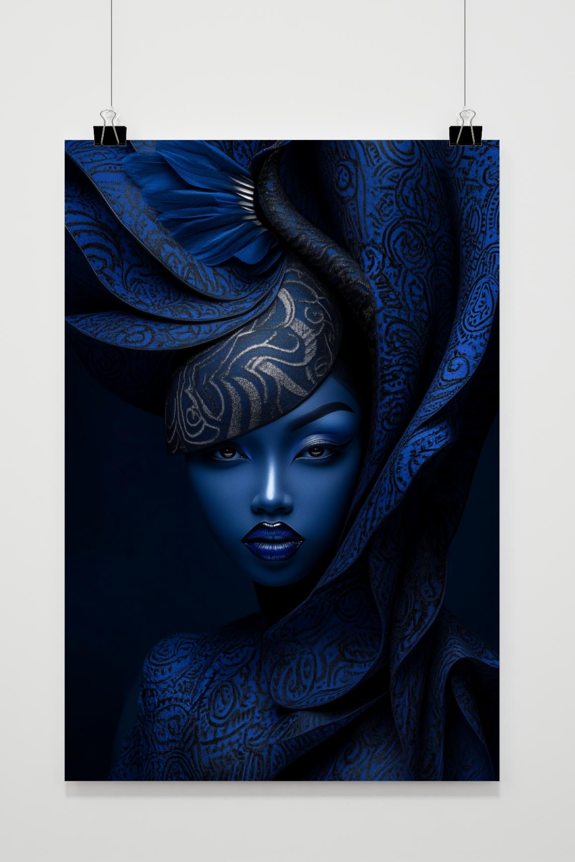 Affiche Blauwe Dame de 25 Artstreet