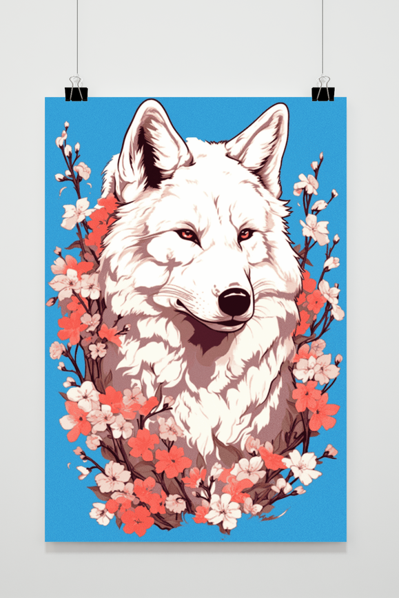 Japanischer Wolf Poster