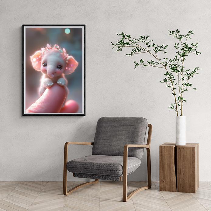 Baby Olifant dans un intérieur