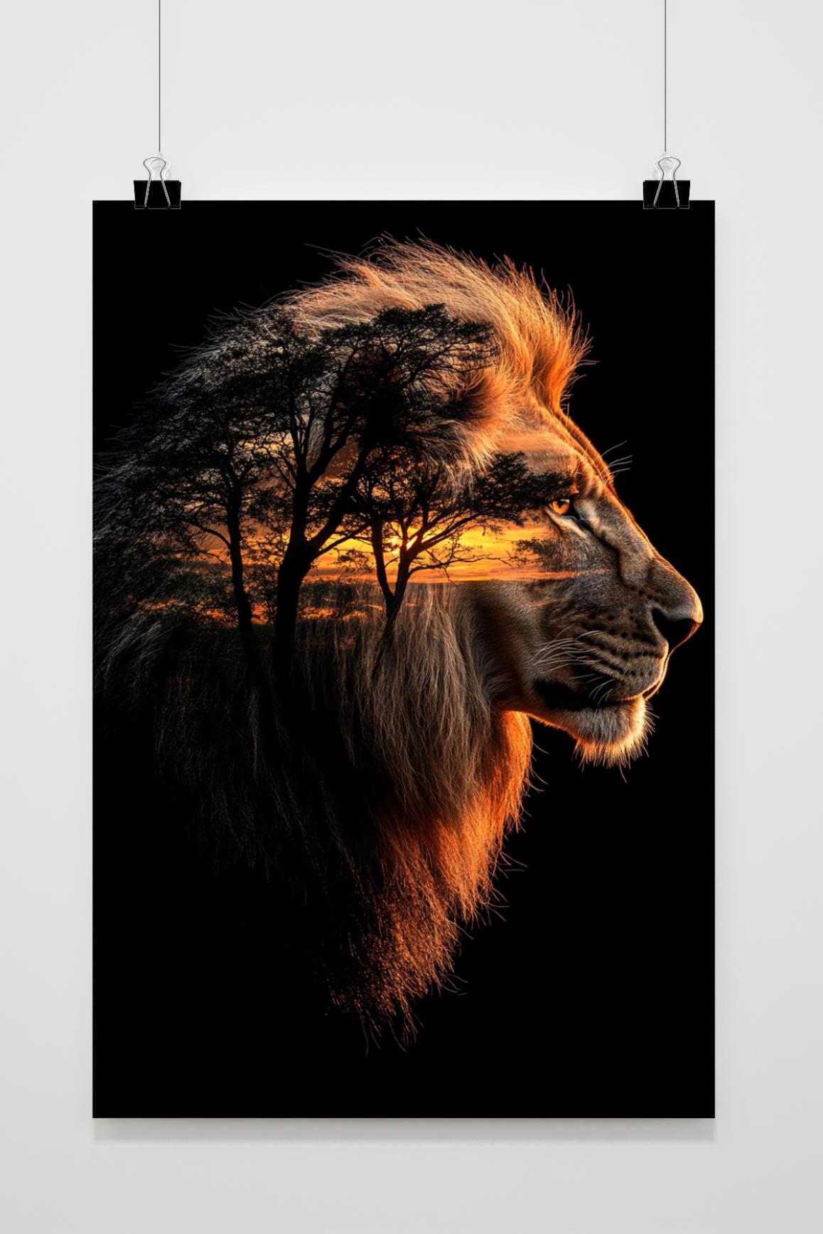 Affiche Lion Nature de 25 Artstreet