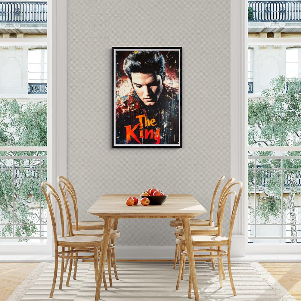 Elvis Presley dans un intérieur