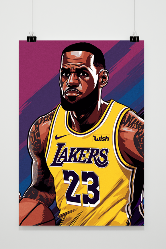 Póster Póster de Lebron James de 25 Artstreet