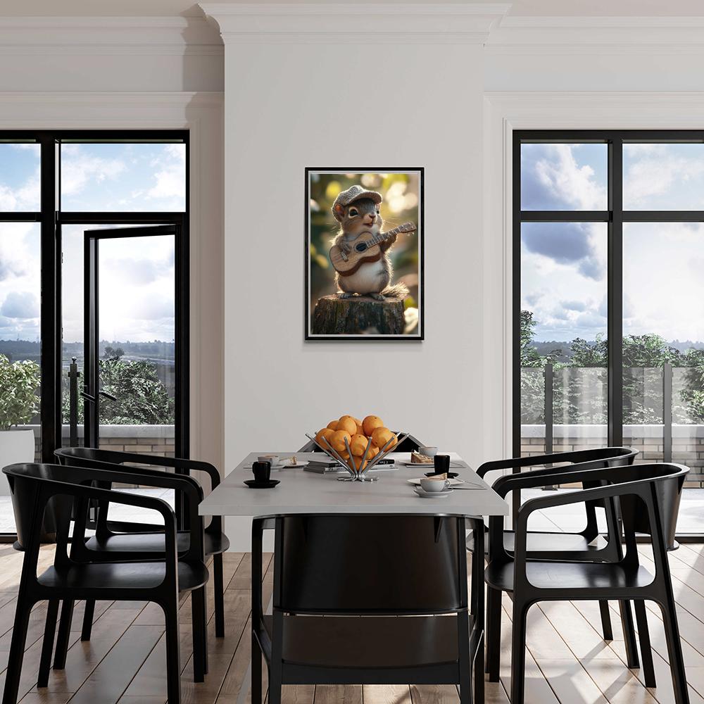 Rat Guitariste dans un intérieur