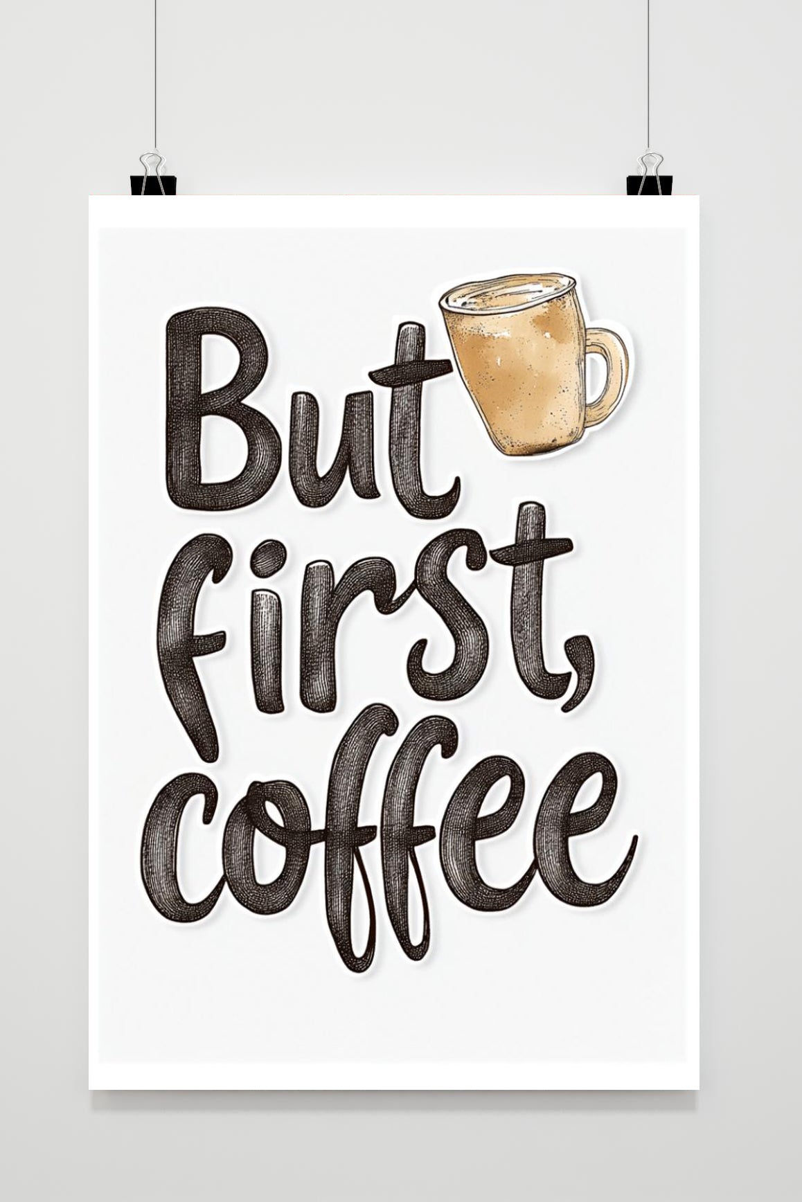 Affiche But first Coffee de 25 Artstreet
