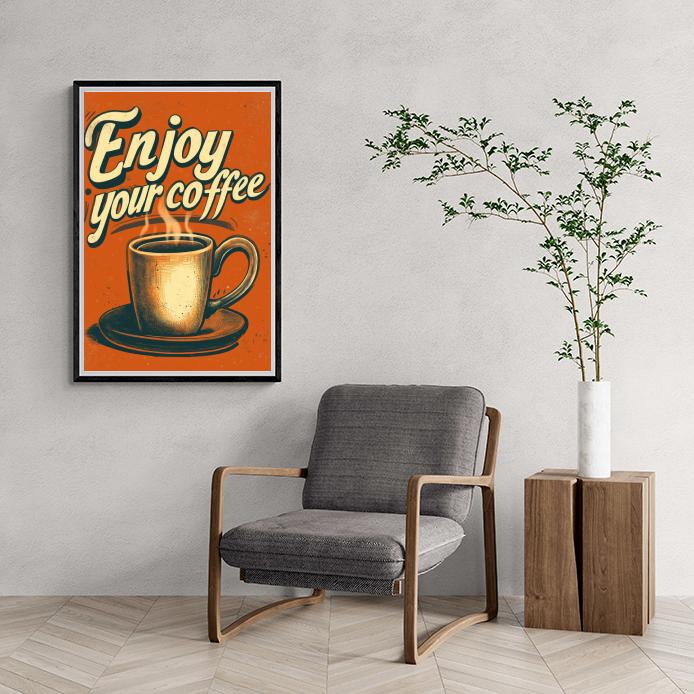 Enjoy your Coffee en un interior