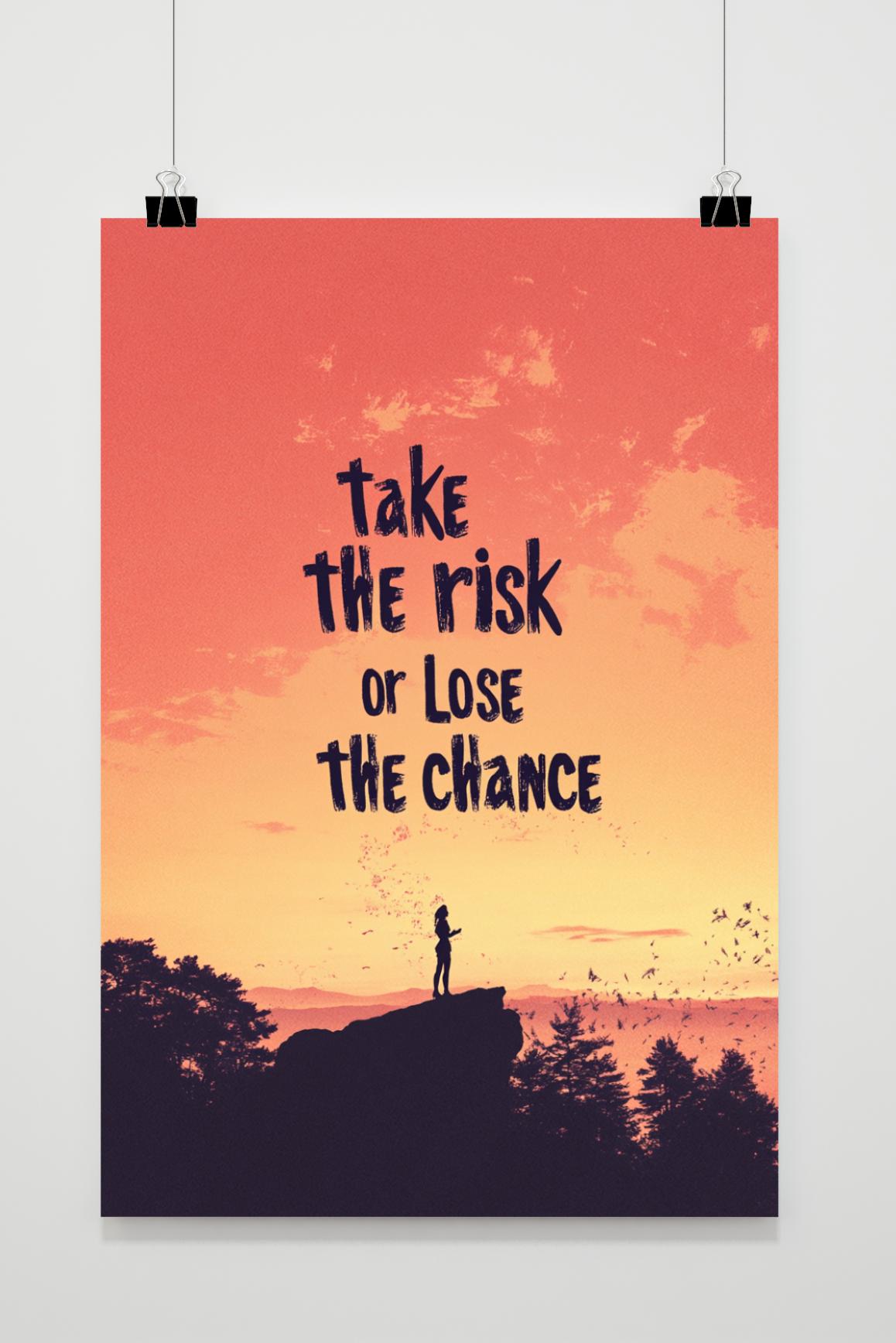 Affiche Take the Risk de 25 Artstreet