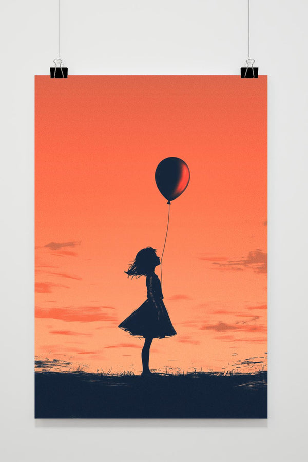 Girl with Balloon poster
