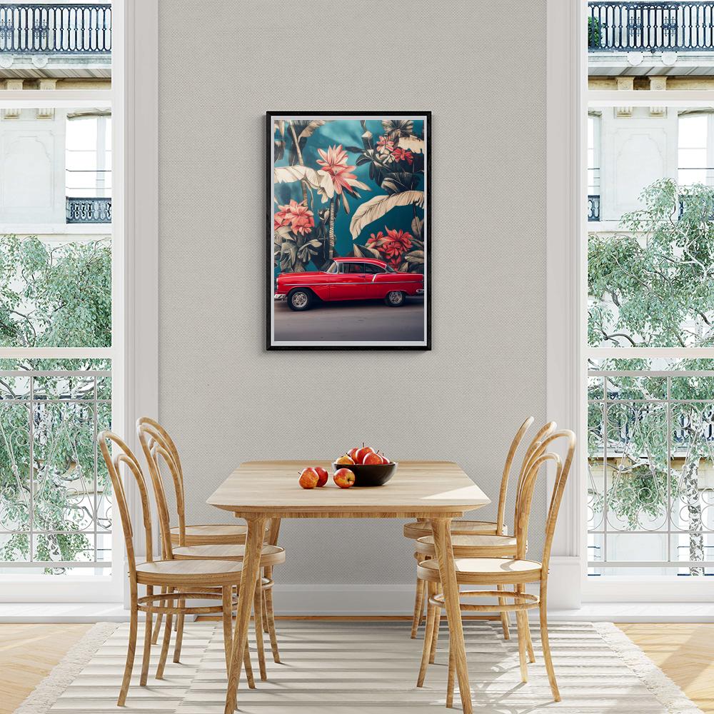 Voiture Vintage dans un intérieur