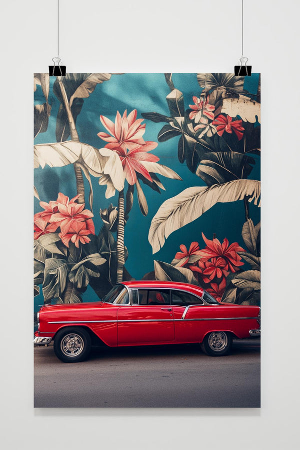 Póster Coche Vintage