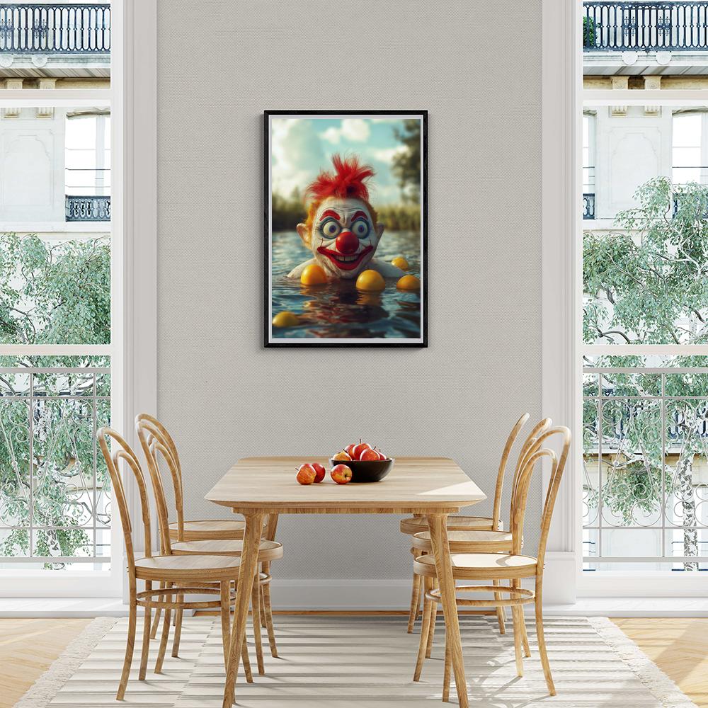 Enge Clown en un interior