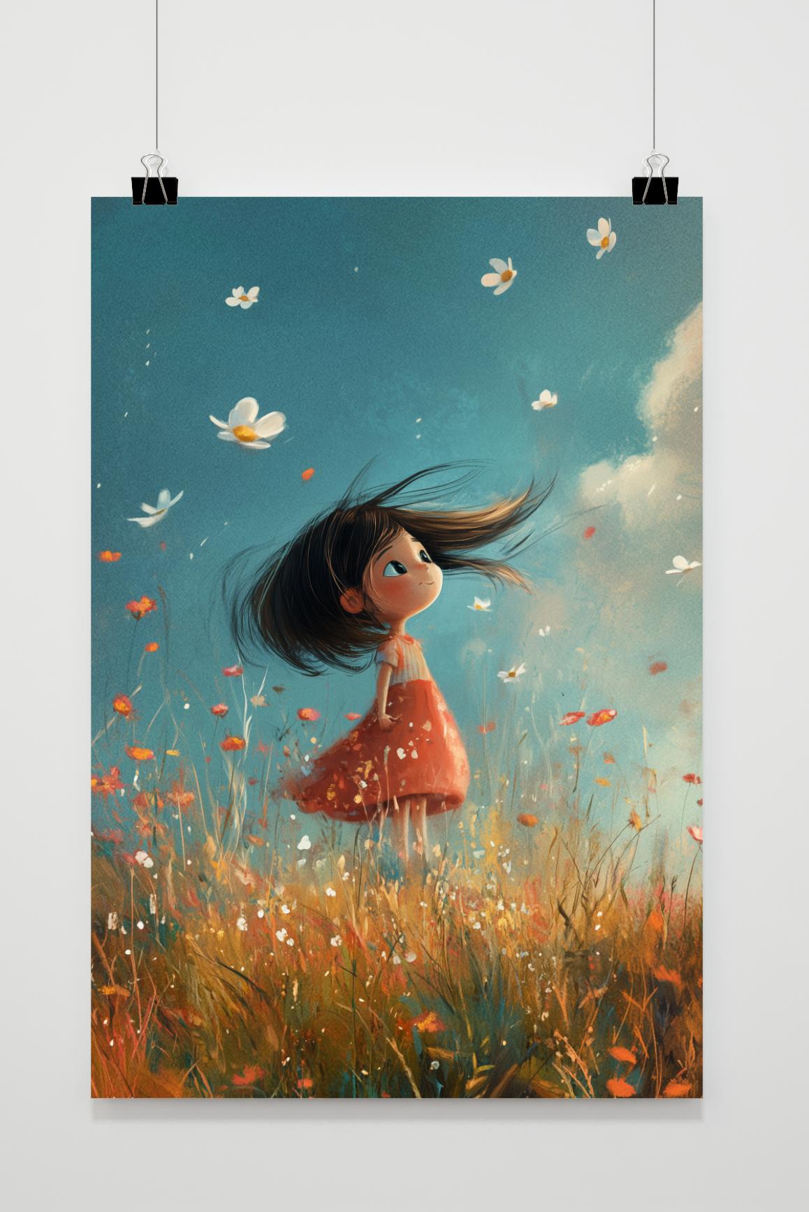 Affiche Fille Nature de 25 Artstreet