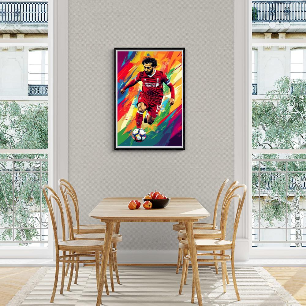 Mohamed Salah dans un intérieur