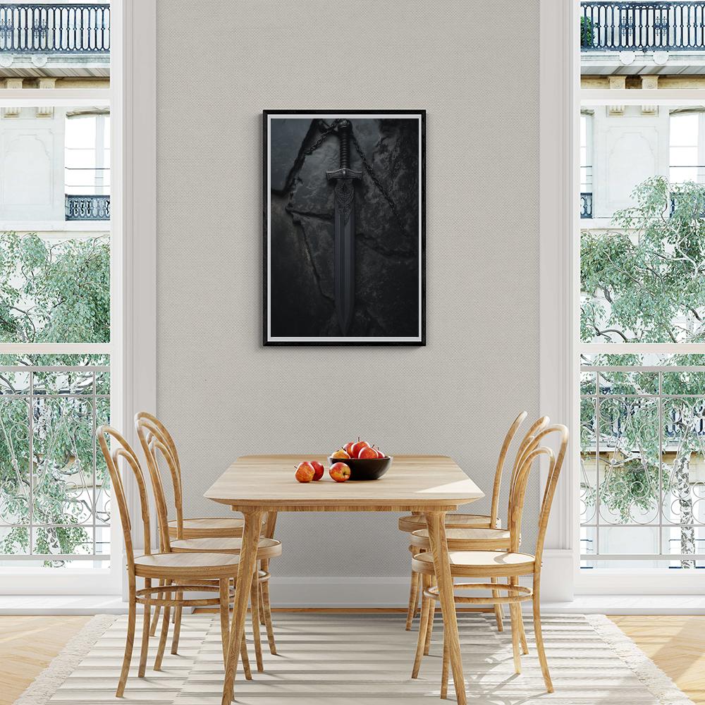 Épée dans un intérieur