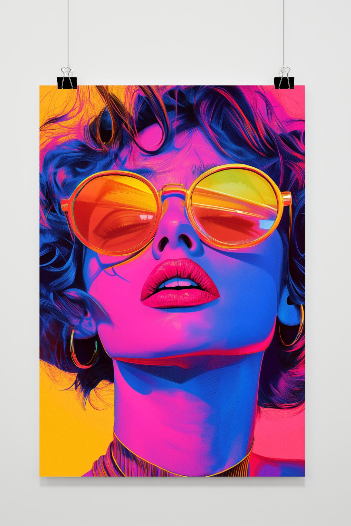 Affiche Lunettes de Soleil Pop Art de 25 Artstreet